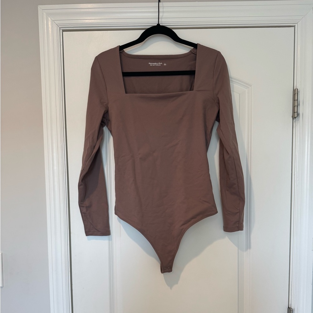 Abercrombie Brown Long Sleeve Bodysuit